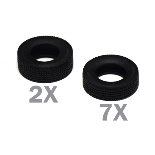 EUROPEAN TRACTORS TYRES AND RIMS KIT 1:24 Italeri Kit Camion Modellino