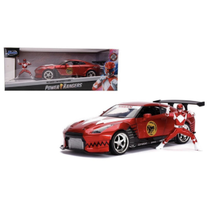 NISSAN SKYLINE GT-R R-35 COUPE 2009 WITH POWER RANGER FIGURE 1:24 Jada Toys Movie Modellino