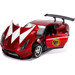 NISSAN SKYLINE GT-R R-35 COUPE 2009 WITH POWER RANGER FIGURE 1:24 Jada Toys Movie Modellino