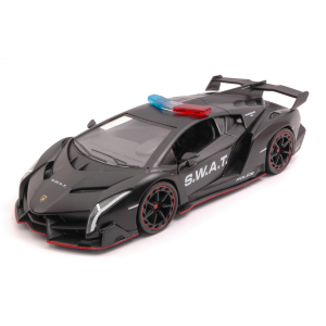 LAMBORGHINI VENENO 2017 S.W.A.T. PRIMER BLACK 1:24 Jada Toys Tuning Modellino