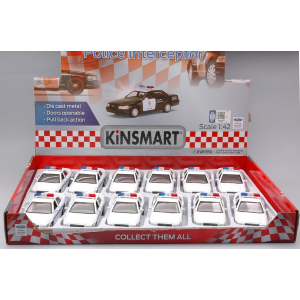 FORD CROWN VICTORIA POLICE INTERCEPTOR cm 12,5 Kinsmart Modellismo Giocattolo Modellino