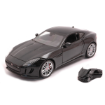 JAGUAR F-TYPE 2015 BLACK 1:24 Welly Auto Stradali Modellino