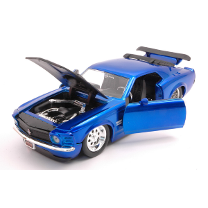 FORD MUSTANG BOSS 429 1970 BLUE 1:24 Jada Toys Tuning Modellino