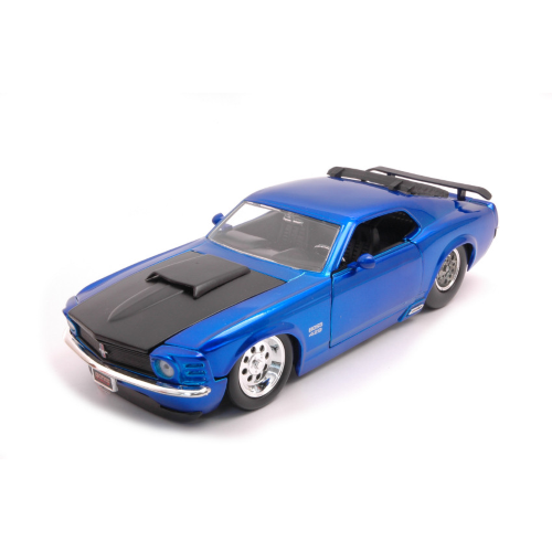 FORD MUSTANG BOSS 429 1970 BLUE 1:24 Jada Toys Tuning Modellino