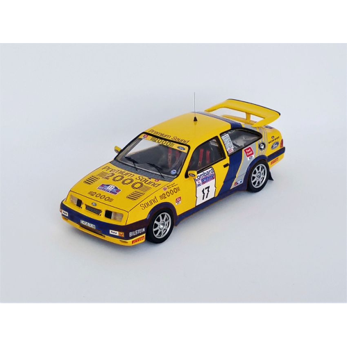 FORD SIERRA RS COSWORTH N.17 17th RAC RALLY 1988 LOVELL-HARRYMAN 1:43 Trofeu Auto Rally Modellino