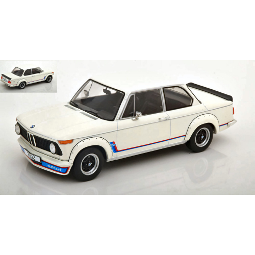 BMW 2002 Tii TURBO 1973 WHITE 1:18 ModelCarGroup Auto Stradali Modellino