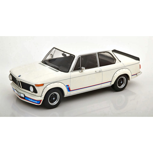 BMW 2002 Tii TURBO 1973 WHITE 1:18 ModelCarGroup Auto Stradali Modellino