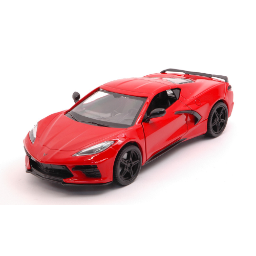 CORVETTE STINGRAY C8 2020 RED 1:24 MotorMax Auto Stradali Modellino