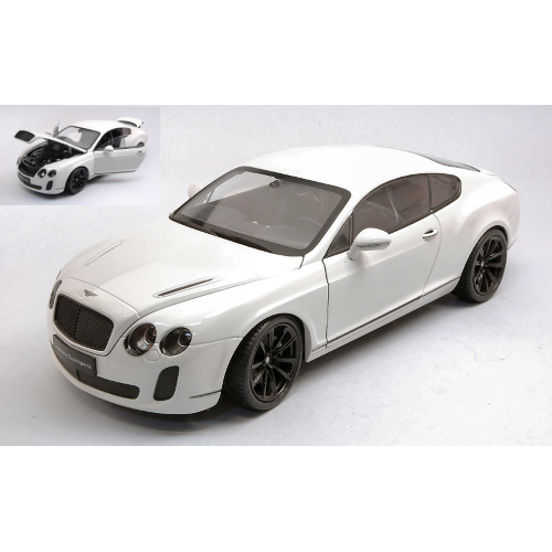 BENTLEY CONTINENTAL GT SUPERSPORTS 2009 WHITE 1:18 Welly Auto Stradali Modellino