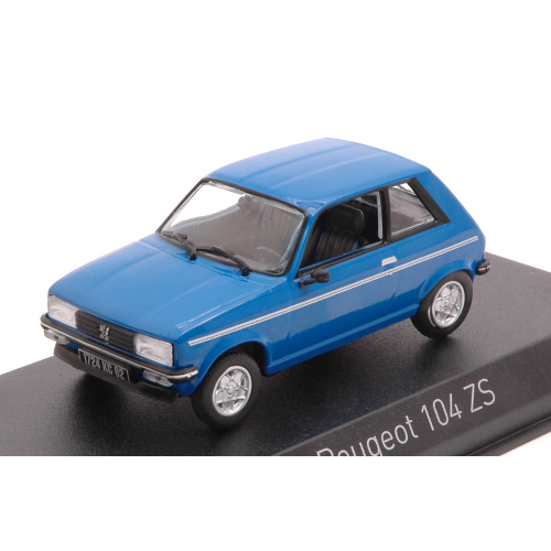 PEUGEOT 104 ZS 1979 IBIS BLUE 1:43 Norev Auto Stradali Modellino