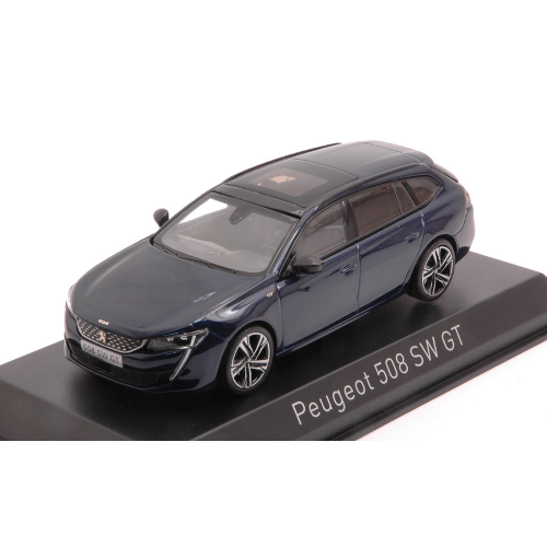 PEUGEOT 508 SW 2018 DARK BLUE 1:43 Norev Auto Stradali Modellino