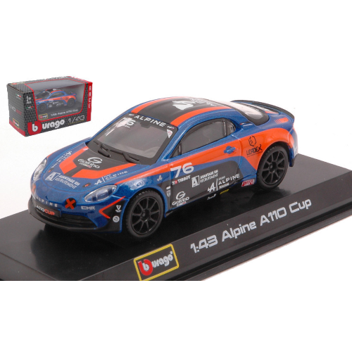 ALPINE A110 CUP N.73 ALPINE CUP 2020 1:43 Burago Auto Competizione Modellino