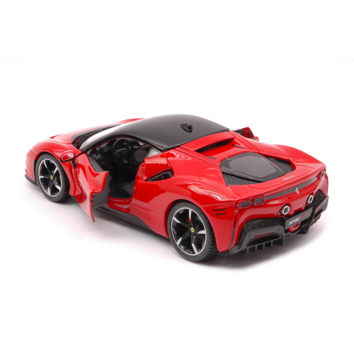 FERRARI SF90 HYBRID STRADALE 2019 RED 1:24 Burago Auto Stradali Modellino