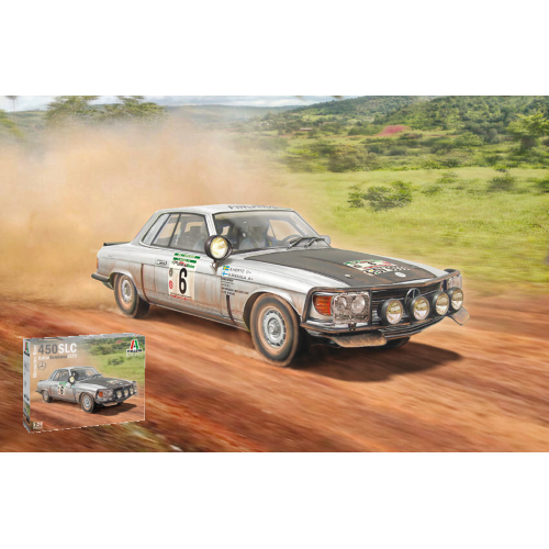 MERCEDES 450 SLC RALLY BANDAMA 1979 KIT 1:24 Italeri Kit Auto Modellino