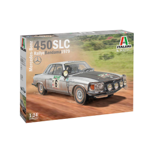 MERCEDES 450 SLC RALLY BANDAMA 1979 KIT 1:24 Italeri Kit Auto Modellino