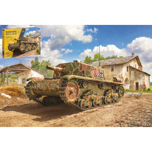 SEMOVENTE M42 DA 75/18 mm KIT 1:35 Italeri Kit Mezzi Militari Modellino