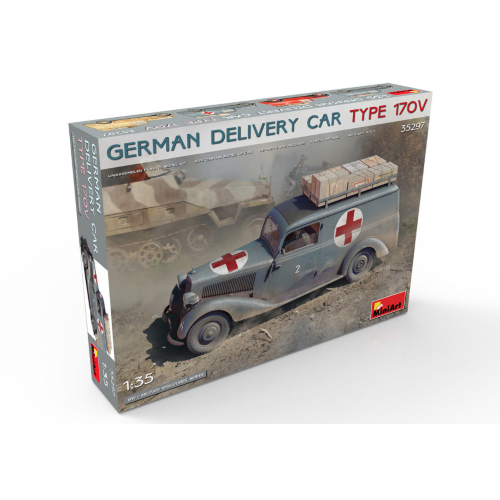 GERMAN DELIVERY CAR TYP 170V KIT 1:35 Miniart Kit Mezzi Militari Modellino