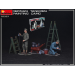 GERMAN TANKMEN PAINTING CAMO KIT 1:35 Miniart Kit Figure Militari Die Cast Modellino