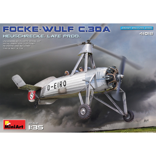 FOCKE-WULF FW C30A HEUSCHRECKE LATE PROD.KIT 1:35 Miniart Kit Elicotteri Modellino