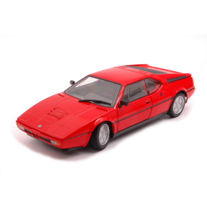 BMW M1 1987 RED 1:24 Welly Auto Stradali Modellino