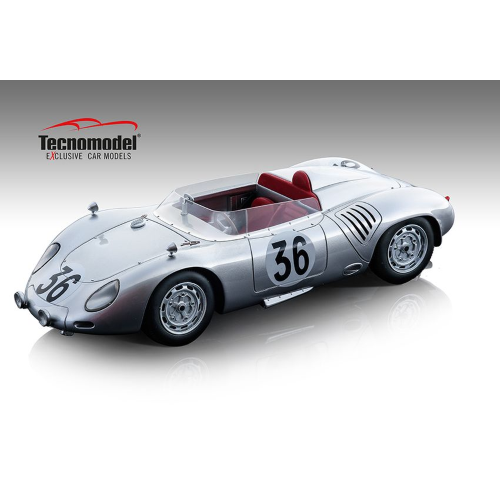 PORSCHE 718 RSK N.36 LE MANS 1959 CAREL GODIN-DE BEAUFORT 1:18 Tecnomodel Auto Competizione Modellino