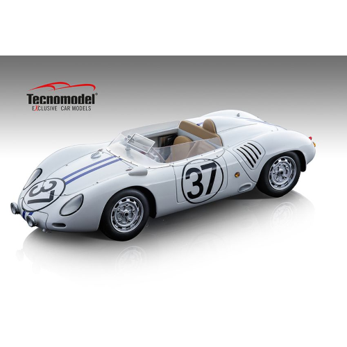 PORSCHE 718 RSK N.37 LE MANS 1959 HUGUS-ERICKSSON 1:18 Tecnomodel Auto Competizione Modellino