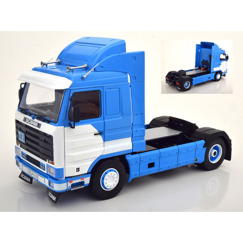 SCANIA 143 STREAMLINE 1992 LIGHTBLUE/WHITE 1:18 KK Scale Camion Modellino