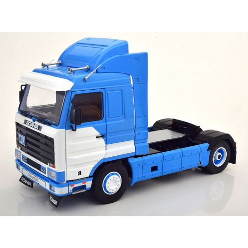 SCANIA 143 STREAMLINE 1992 LIGHTBLUE/WHITE 1:18 KK Scale Camion Modellino