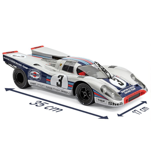 PORSCHE 917 K MARTINI N.3 WINNER 12 H SEBRING 1971 ELFORD-LARROUSSE 1:12 Norev Auto Competizione Modellino