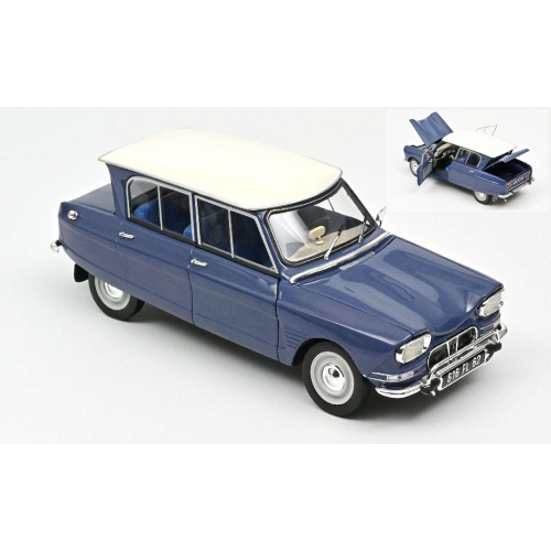 CITROEN AMI 6 1965 ARDOISE BLUE 1:18 Norev Auto Stradali Modellino
