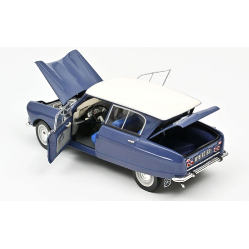 CITROEN AMI 6 1965 ARDOISE BLUE 1:18 Norev Auto Stradali Modellino