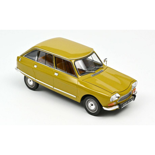 CITROEN AMI 8 CLUB 1969 BOUTON D'OR YELLOW 1:18 Norev Auto Stradali Modellino