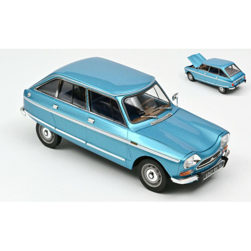 CITROEN AMI SUPER 1974 DELTA BLUE METALLIC 1:18 Norev Auto Stradali Modellino