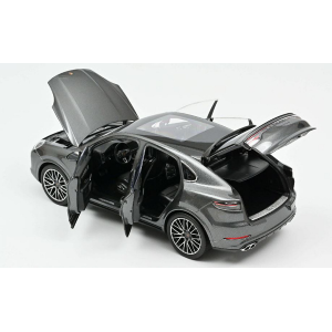 PORSCHE CAYENNE COUPE TURBO 2019 DARK GREY METALLIC 1:18 Norev Auto Stradali Modellino