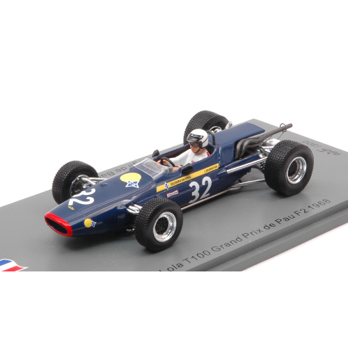 LOLA T100 N.32 GP DE PAU 1968 JORGE DE BAGRATION 1:43 Spark Model Auto Competizione Modellino