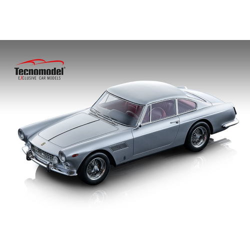 FERRARI 250 GTE 2+2 1962 METALLIC SILVER 1:18 Tecnomodel Auto Stradali Modellino