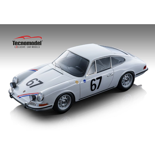 PORSCHE 911 S N.67 LE MANS 1967 BOUTIN-SANSON 1:18 Tecnomodel Auto Competizione Modellino