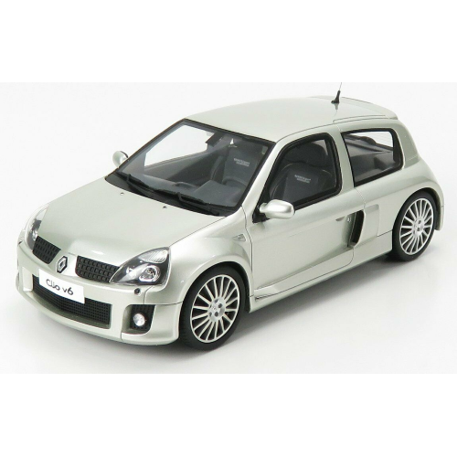 RENAULT CLIO SPORT V6 PHASE 2 2003 SILVER 1:18 Ottomobile Auto Stradali Modellino