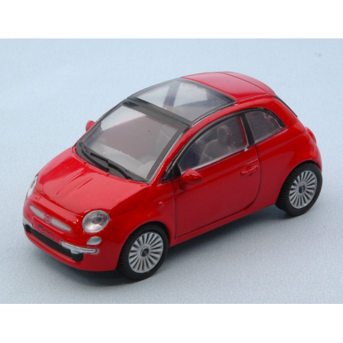 FIAT NUOVA 500 2007 RED 1:43 New Ray Auto Stradali Modellino