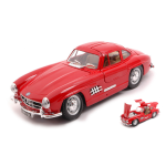MERCEDES 300 SL 1954 RED 1:24 Burago Auto Stradali Modellino