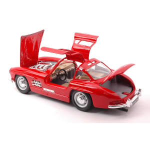 MERCEDES 300 SL 1954 RED 1:24 Burago Auto Stradali Modellino
