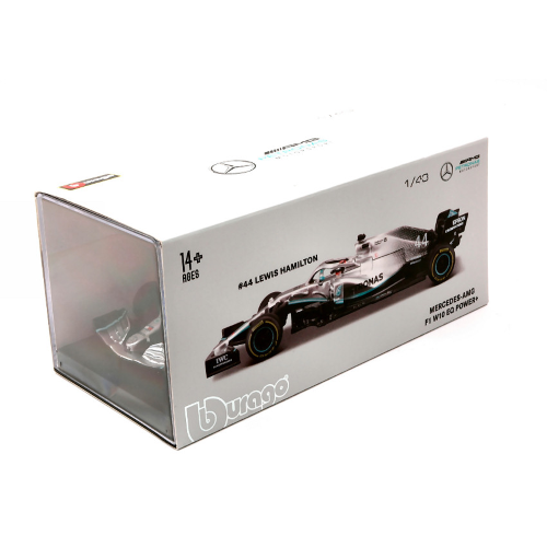 MERCEDES AMG PETRONAS W10 LEWIS HAMILTON 2019 N.44 WORLD CHAMPION 1:43 Burago Formula 1 Modellino