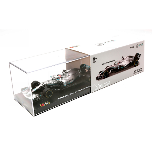 MERCEDES AMG PETRONAS W10 LEWIS HAMILTON 2019 N.44 WORLD CHAMPION 1:43 Burago Formula 1 Modellino