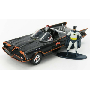 BATMOBILE 1966 CLASSIC TV SERIES WITH BATMAN FIGURE 1:32 Jada Toys Movie Modellino