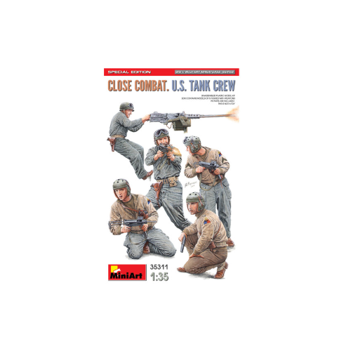 CLOSE COMBAT U.S.TANK CREW SPECIAL EDITION KIT 1:35 Miniart Kit Figure Militari Modellino