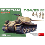 EGYPTIAN T-34/85 W/CREW KIT 1:35 Miniart Kit Mezzi Militari Die Cast Modellino
