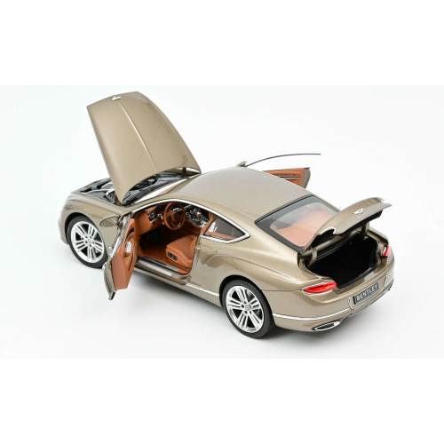 BENTLEY CONTINENTAL GT 2018 DARK CASHMERE METALLIC 1:18 Norev Auto Stradali Modellino