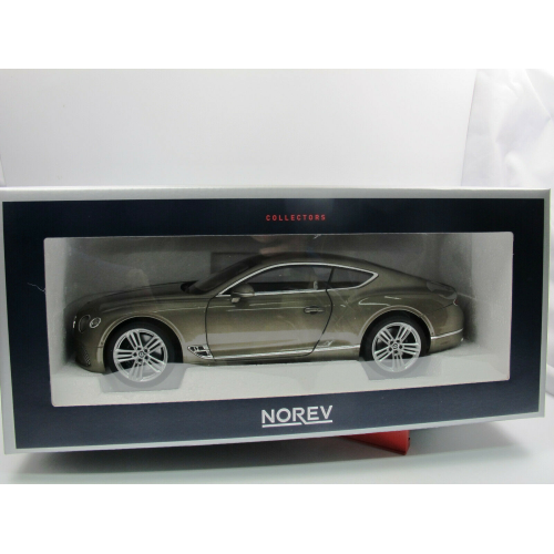 BENTLEY CONTINENTAL GT 2018 DARK CASHMERE METALLIC 1:18 Norev Auto Stradali Modellino