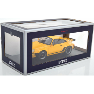PORSCHE 911 TURBO 3.0 1976 YELLOW 1:18 Norev Auto Stradali Modellino