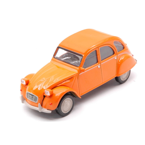 CITROEN 2 CV 6 CLUB 1979 MANDARIN ORANGE 1:43 Norev Auto Stradali Modellino
